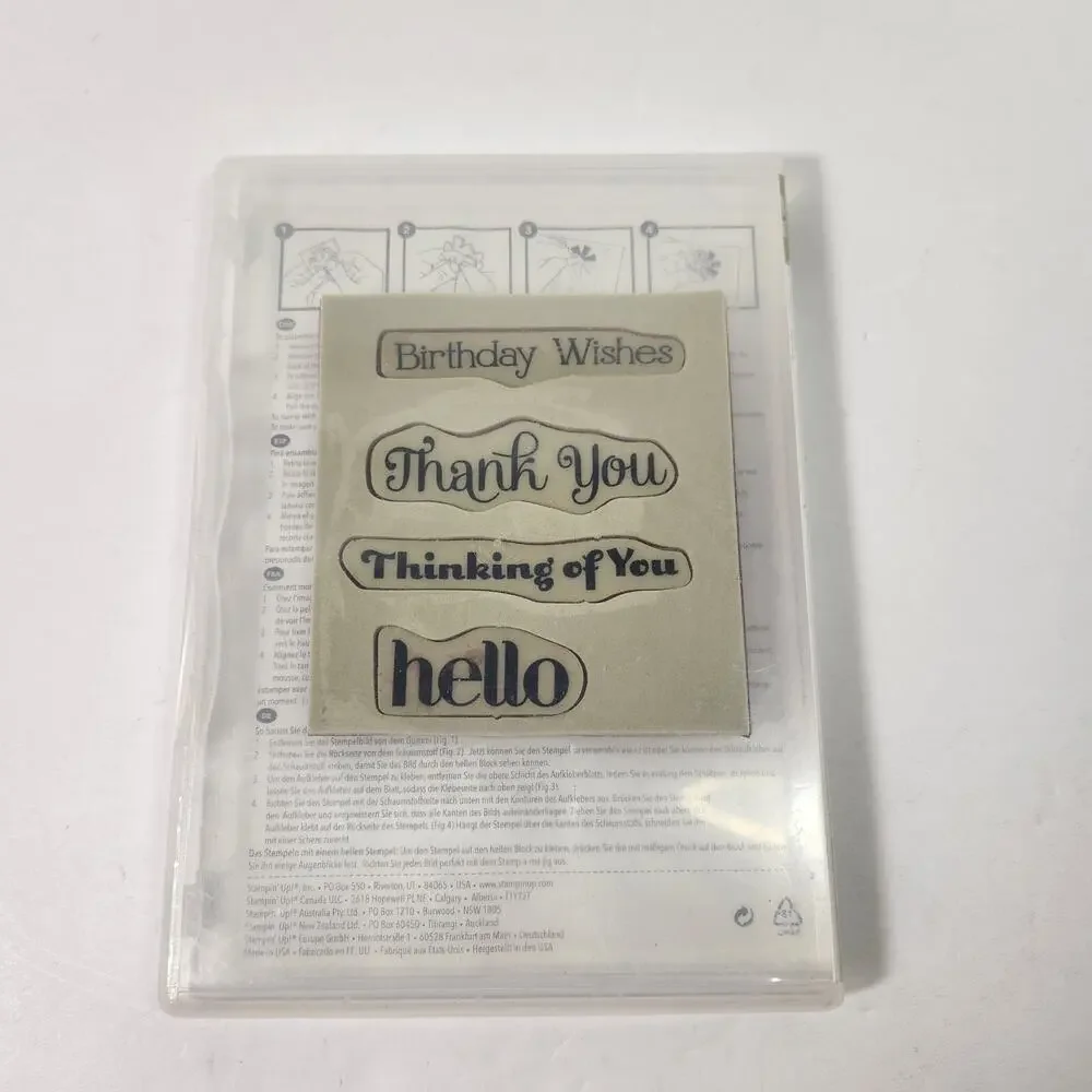 Stampin Up Four You Thank You Birthday Wishes Hello Thinking of You Stamps L0521
